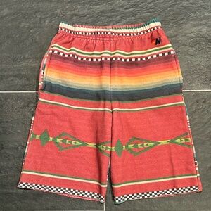 AVIATOR NATION KID'S TULUM SWEATSHORTS - RED